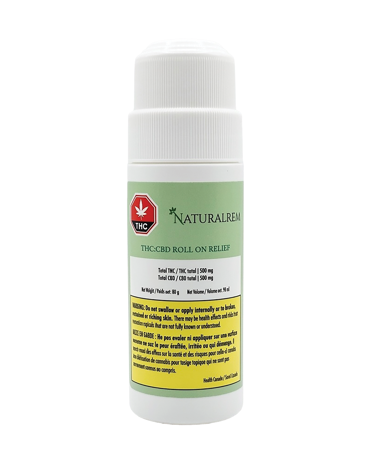 1:1 THC:CBD Roll-On Relief 90ml by NaturalRem