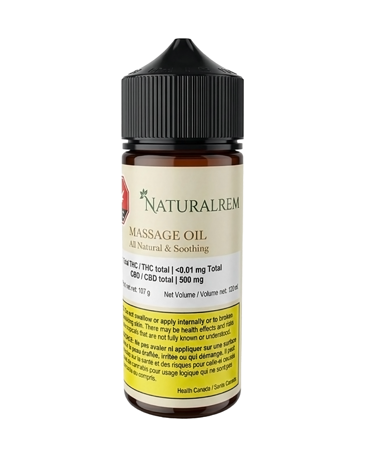 CBD Massage Oil 120ML by Naturalrem